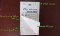 Customized Sterilizing Package Bag , 60G Billerud Paper Heat Seal Pouches